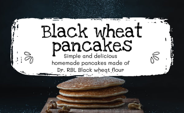 Pancakes made of black wheat flour